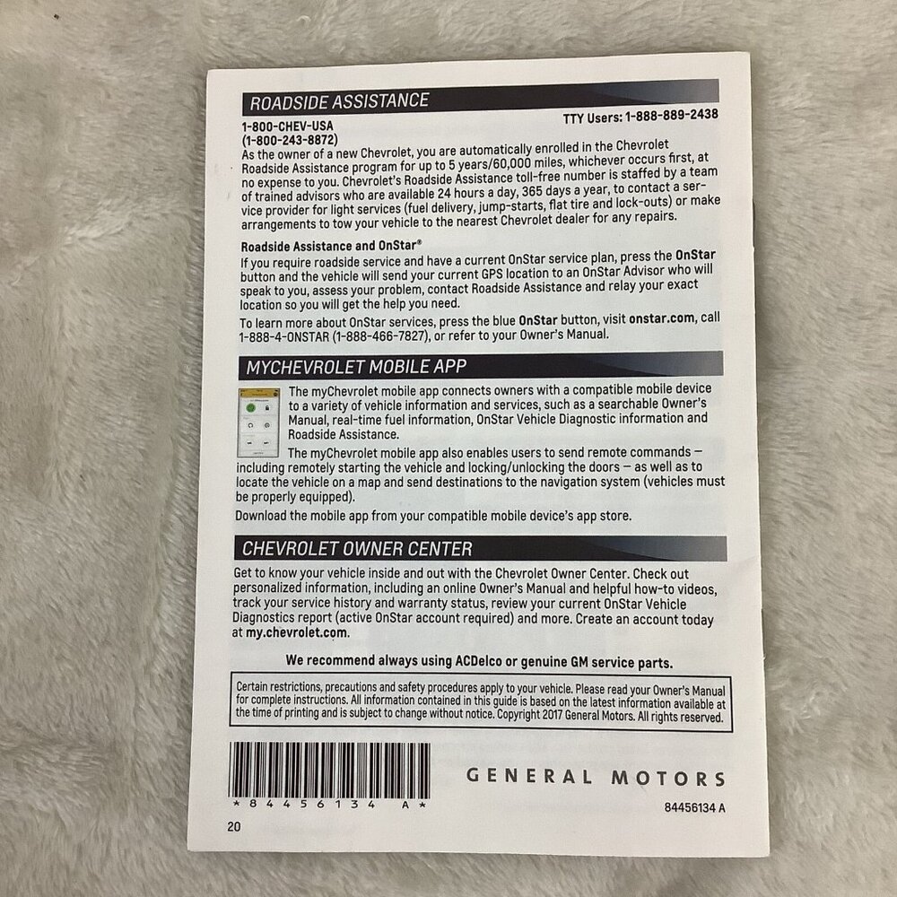 2018 Chevrolet Traverse Owners Manual Users Guide Book‎ 18 OEM#23168733 - Picture 10 of 11